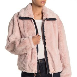Lucky Brand Missy Short Faux Fur Jacket